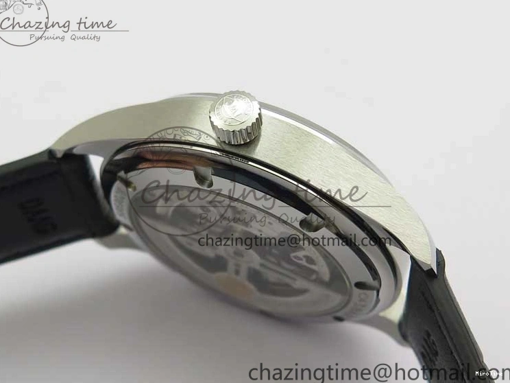 MIROTIME 0502 TimelessDesign Portuguese IW358304 ZF 1:1 Best Edition SS Blue Dial on Leather Strap A 7078